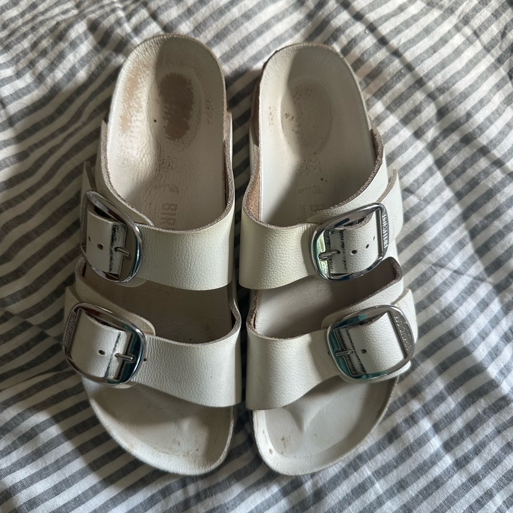 Birkenstock Arizona White Sandals